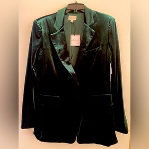 Velvet holiday jacket